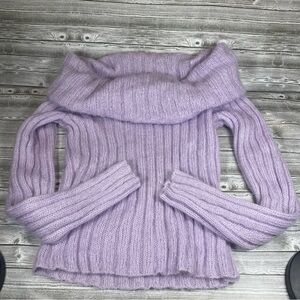 The Limited Lilac Cowl Neck Sweater